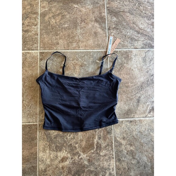 Skims Fits Everybody Cropped Cami Size Medium Onyx - Picture 1 of 6